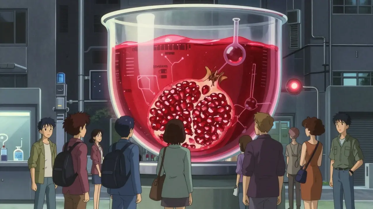 Anime illustration comparing lab petri dishes with people in a city setting.
